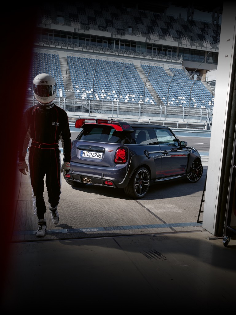 MINI John Cooper Works GP – side and rear view – track